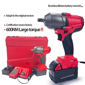 Kit de Chave de Impacto Elétrica Sem Fio MWQ - Grau Industrial, Recarregável com Bateria/Carregador para Reparos Automotivos e Tarefas Pesadas - Product Image 4