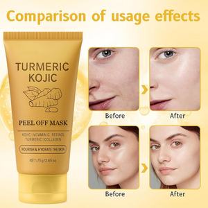 Mascarilla Facial Exfoliante de Cúrcuma y Ácido Kójico para Nutrir e Hidratar la Piel, con Logotipo Personalizado OEM - Product Image 6