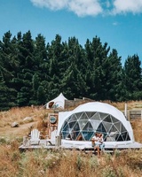 Tente igloo de 8m de diamètre, dôme géométrique en acier, tente de camping, hôtel, maison de luxe, glamping, dôme rond