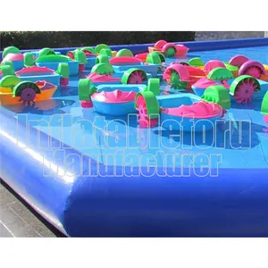 Gonfiabile per bambini piscina galleggiante/gonfiabile piscina d'acqua per barca a remi/paraurti barca grande acqua palla piscina per le vendite