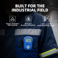 Detektor Gas Tunggal Portabel, Monitor CO2, Alarm Gas Anti Ledakan IP66 untuk O2 EX H2S