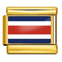 Vente en gros de bracelets de montre italiens avec drapeau national doré et bracelet de montre en acier inoxydable, accessoires tendance