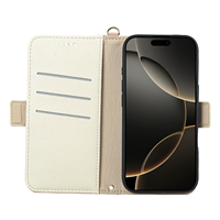 Coque Portefeuille en Cuir à Rabat Meilleur Classement Anti-Choc pour Téléphone Mobile iPhone 17 Pro Max 16 Pro 15 14 13 12 11