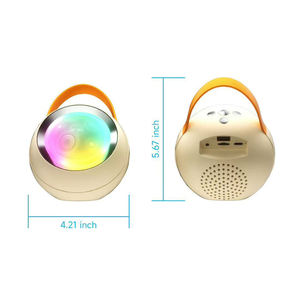 HS-4335แบบพกพารูปพระจันทร์เบสเพิ่มบลูทูธลำโพงไฟ RGB สำหรับงานปาร์ตี้กลางแจ้งที่บ้าน - Product Image 5