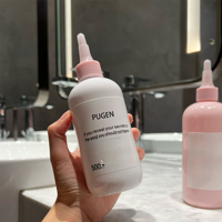 Bouteille compressible en plastique PET 250ml 350ml 500ml avec bouchon à embout pointu pour coloration capillaire, shampoing de salon, bouteille vide rechargeable