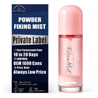 Spray Fixateur de Maquillage OEM ODM en Poudre avec PCA de Zinc, Brume Visage Liquide-Poudre Contrôle Sébum pour un Fini Mat Doux 50 mL