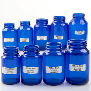 Mavi 75ml ila 500ml cam tıbbi kapsül hap şişe cam Tablet şişesi <span class=keywords><strong>GPI</strong></span> ile 33/400 38/400 45/400 53/400 kap - Product Image 3