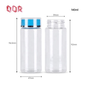 Botella para mascotas de exportador directo de fábrica de 140Ml, botella de plástico transparente, contenedor de plástico, botella de suplemento, cápsulas de gelatina personalizadas - Product Image 3