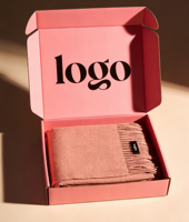 Boîtes d'expédition en carton ondulé rigide mat écologiques avec logo personnalisé pour foulards, chapeaux, parfums - Emballage postal