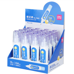 Fluide correcteur Deli 12ml, pointe de 0,8 mm, pour étudiants, fournitures de bureau - Product Image 5