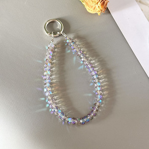 Correa para Teléfono con Cuentas de Cristal Brillantes y Elegantes, Colgante para iPhone, Accesorios para <span class=keywords><strong>Airpods</strong></span>, Bolsa, Cordón Colgante para Mujer - Product Image 5