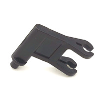 Bras d'actionneur moulé par injection en plastique noir sur mesure, type fourche, avec levier de verrouillage à clipser pour contrôle mécanique