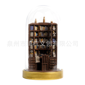 Mini estantería para libros The Bay Library, resinas sintéticas, decoración para el hogar y la oficina, regalo - Product Image 4