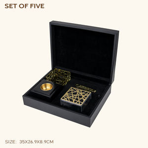 SABER sertifikası ile partiler için ev dekor için Censer deri ahşap brülör ile lüks ev mobilyası Set ahşap kutu - Product Image 6