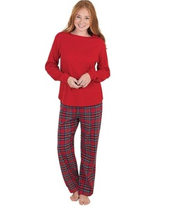 Conjunto de Pijamas Navideños a Juego para Familias, Diseño Personalizado, Cuadros Rojos, Ropa de Dormir POD, Compatible con Dropshipping, Pijamas de Navidad - Product Image 3