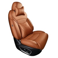 Housses de siège de voiture complètes en cuir Napa de luxe, toutes saisons, pour la rangée complète de 5 sièges, pour Honda CRV XRV Vezel