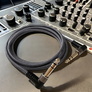 <span class=keywords><strong>Cable</strong></span> de Audio de escenario trenzado de cobre puro macho a macho de 6,35mm Codo de ángulo recto <span class=keywords><strong>doble</strong></span> <span class=keywords><strong>Cable</strong></span> de Audio de 6,35mm a 6,35mm - Product Image 6