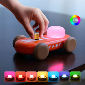 Lampe d'ambiance à changement de couleur RVB pour voiture, lampe de nuit LED rechargeable, décor créatif, coffre-fort, chambre à coucher, cadeau de chevet adapté aux enfants - Product Image 1