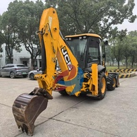 Chargeuse-pelleteuse JCB 3CX d'origine britannique à 4 roues motrices avec performances puissantes et entretien facile