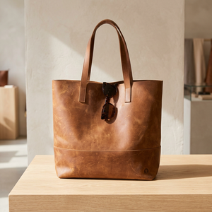 Sac de voyage de luxe en cuir véritable tendance pour femme, léger, durable, imperméable et écologique avec fermeture éclair - Product Image 5