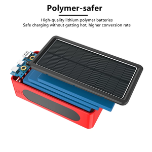 50000Mah Power Bank Portable Solar Wireless Charger External Battery With LED High-Capacity Power Bank for iPhone Androi