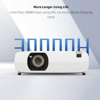 Yinzam WU7 Projecteur Extérieur Haute Luminosité 3LCD, 3LCD 10000 Lumens 1920x1200p UHD 4K pour Projecteur Laser Bâtiment Hologramme 3D