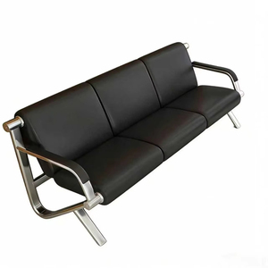 Stainless Steel Triple Seating <b>Bench</b> Hospital Waiting Chair Clinic Lounge <b>Sofa</b> Public Multi-Seat Recessed <b>Bench</b> - Product Image 1