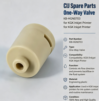 Pièces détachées CIJ, valve unidirectionnelle KB-HGN0703 pour imprimante à jet d'encre KGK
