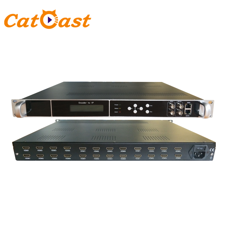 Конвертер 24 в 1 HDMI-IPTV MPEG4 HD к IP-кабелю TV, цифровой IP-видеоэнкодер IPTV