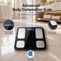 Báscula Digital Profesional para Grasa Corporal, con Bluetooth, Monitor de Salud Inteligente con Aplicación, Capacidad de 180 kg, Báscula Electrónica
