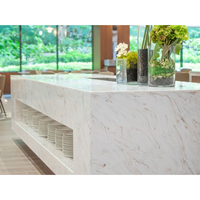 Comptoir de bar en pierre artificielle d'extérieur à usage externe Meuble de bar buffet de plage durable à vendre