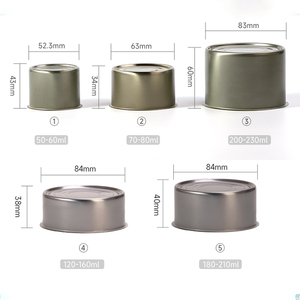 840 hai mảnh có thể kim loại lon cấp thực phẩm rỗng lon thiếc cho cá cá mòi ướt thức ăn vật nuôi đóng hộp hình tròn - Product Image 5