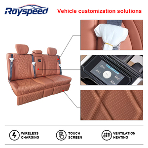 Sofá Cama de Cuero Aero con Soporte para Piernas, Silla Reclinable Multifuncional para <span class=keywords><strong>Furgoneta</strong></span>, para Conversión de Sprinter, Alphard, <span class=keywords><strong>Vito</strong></span> - Product Image 4
