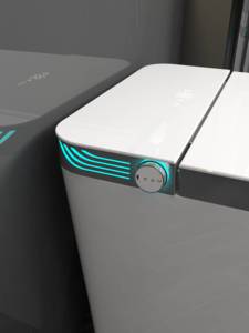 Nouvelle Conception WC Intelligent Électronique Allongé en Céramique pour Salle de Bain avec Télécommande DY107 Elon - Product Image 5
