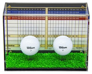 Màn Hình Bóng Golf Lỗ Trong Một Bằng Acrylic Với Đế Giữ Bóng Golf Đơn Perspex Trong Suốt - Product Image 4
