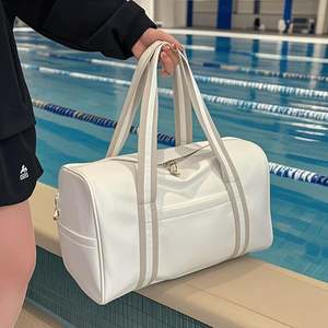 Customized Large Capacity <b>Gym</b> <b>Bag</b> for <b>Girls</b> Fashion PU Waterproof Swimming Fitness Sport Handbag Portable Travel Duffel <b>Bag</b> - Product Image 1