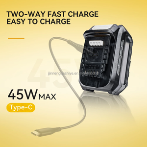 Batería de Herramienta Eléctrica de <span class=keywords><strong>18V</strong></span> 6Ah 108W con Carga Rápida Tipo-C, Paquete de Baterías de Iones de Litio BL1860 BL1850, Descarga Pico de 40-80A para Herramientas Inalámbricas - Product Image 1