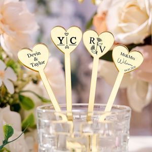 <b>Personalised</b> Acrylic Drink Stirrers, Custom Cocktail Stir Sticks for Weddings, Parties & Special Events, Drinkware Decor - Product Image 3