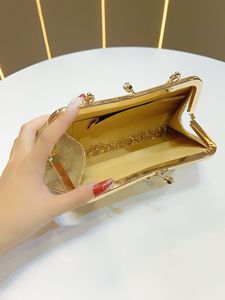 Luxury Women's Sparkling <b>Clutch</b> Bag Noble Golden Evening Bags <b>Wedding</b> <b>Clutch</b> Purse Bag Women's crystal <b>clutch</b> bag lady tote bags - Product Image 6