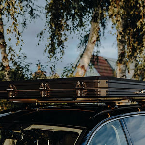 Carpa de Techo Rígida para Auto, con Escalera Telescópica de Aluminio, Lona Impermeable para 4 Estaciones, Carpa de Techo Rígida de Apertura Automática Rápida - Product Image 2