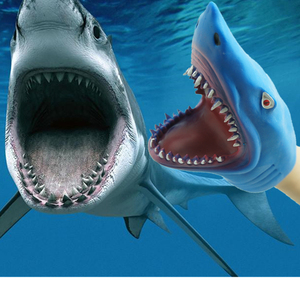 Juguete de Goma Suave TPR Realista para Niños, Figura de Acción de Animales Marinos, Marioneta de Mano de Tiburón Flexible, Popular - Product Image 5