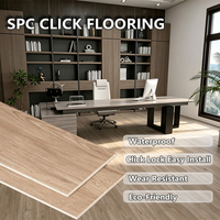 Revêtement de sol en plastique SPC HANLI 5,0 mm, aspect carrelage, pour magasin de détail, antidérapant, durable, utilisation en intérieur, largeur personnalisée