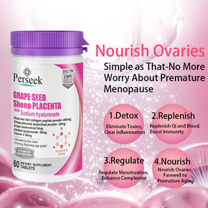 Perseek OEM Extracto de <span class=keywords><strong>Placenta</strong></span> de Oveja para el Cuidado de la Salud, Grado Cosmético, 60 Tabletas, Certificado ISO 9001, Suplemento para el Cuidado de la Piel para Adultos - Product Image 3