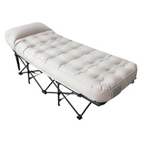 Matelas autogonflant de camping extérieur, lit pliant simple, lit de soutien détachable à double usage