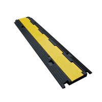 Protector de cable flexible de goma, 3 canales, para exteriores
