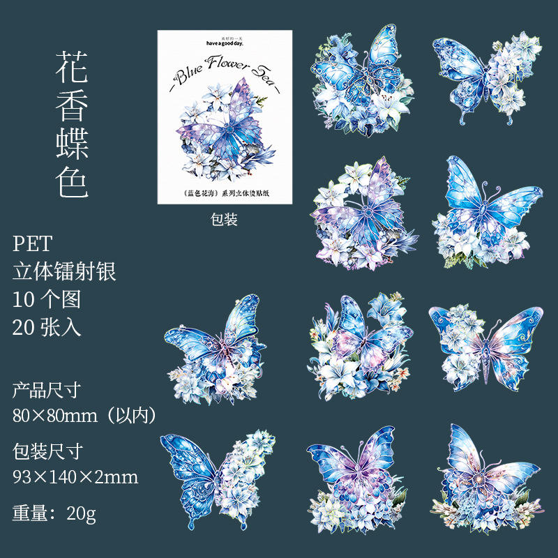 C Floral Butterfly Color