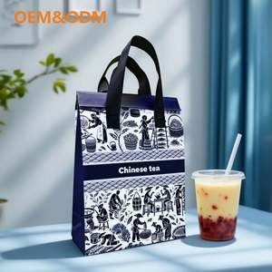 Bolsa de Compras con Logotipo Personalizado, Bolsa Térmica Aislada de Papel de Aluminio para Llevar Comida - Product Image 1