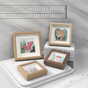 Wholesale Eco-Friendly MDF Hollow Mini Wooden Photo <b>Frame</b> Home Decor Stand DIY <b>Picture</b> <b>Frame</b> <b>Wall</b> Mount - Product Image 2