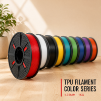 Filament d'imprimante 3D TPU 1,75 mm 1 kg, TPU 95A, flexible, élastique, haute résistance à l'abrasion, impression 3D FDM, découpe à 210°C