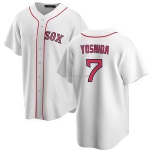 2025 özel erkek Boston ev Jersey logoları ile beyzbol tişörtü nefes artı boyutu dikişli işlemeli üniforma - Product Image 4